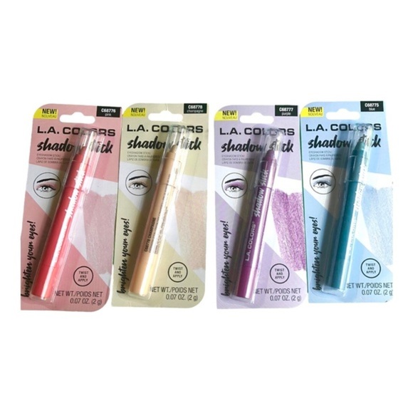 2pack Assorted creamy metallic eye Shadow stick in blue champagne pink purple - Picture 2 of 9